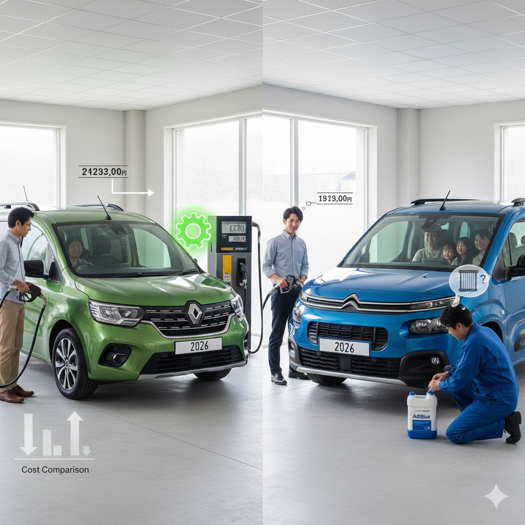 グランカングーとベルランゴロング比較:3列目装備と維持費